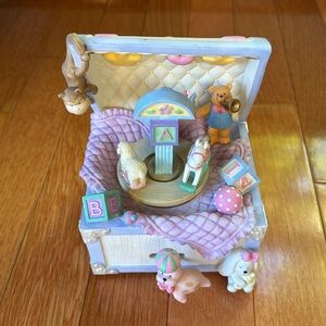San Francisco Music Box Company Animated Toy Chest with Animals